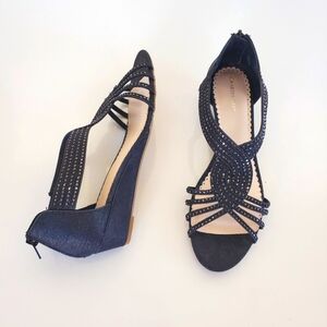 Charter Club Women Shoes GINIFUR Embellished Strappy Wedge Sandals Size 10 NWOB